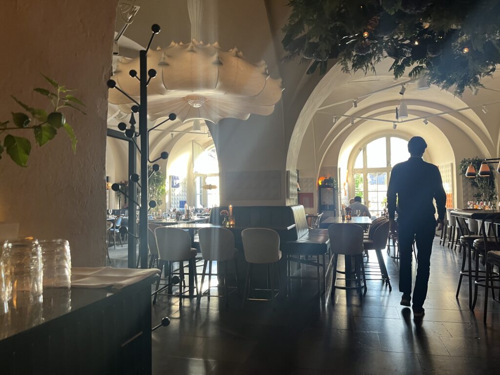 image shows inside of Artilleriet restaurant