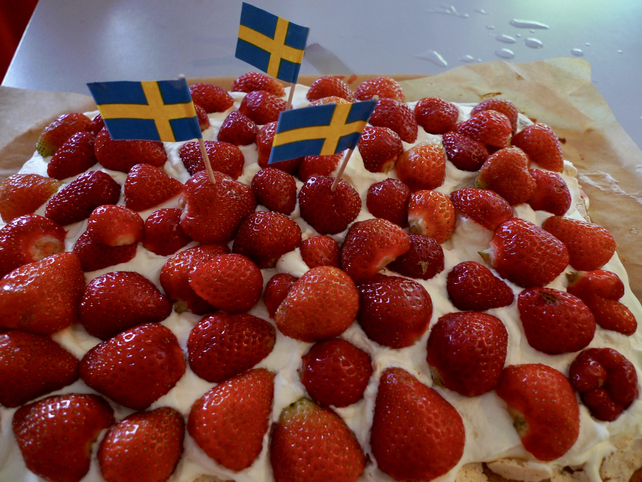 image shows dessert in Stockholm