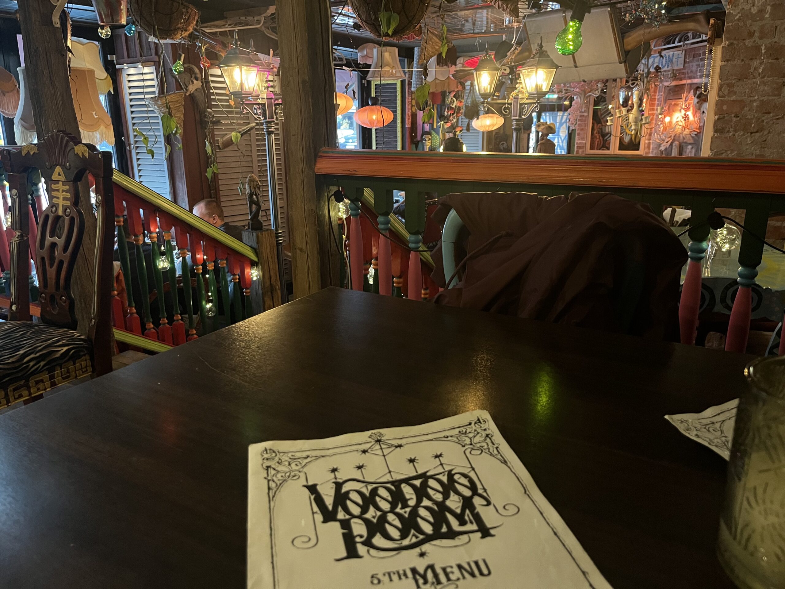 images shows Stockholm restaurant Voodoo Room's cozy inside during winter.