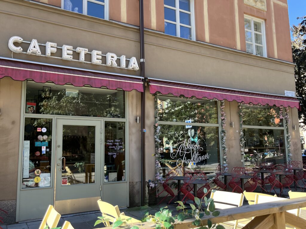 image shows popular restaurant in Stockholm called Älskade Traditioner